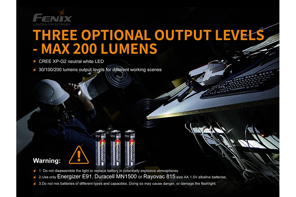 Fenix WF11E Intrinsically Safe Flashlight 8 Fenix WF11E Intrinsically Safe Flashlight - Image 8