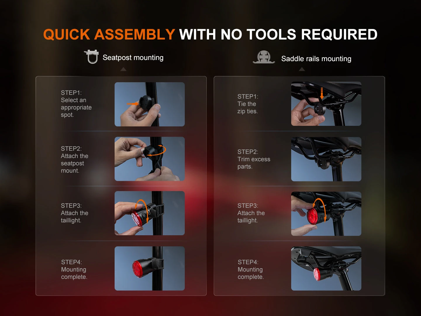 Fenix BC06R Smart-Brake Bicycle Taillight 6 Fenix BC06R Smart-Brake Bicycle Taillight - Image 6