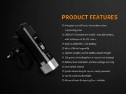 Fenix BC25R LED Bike Light -Fenix Shop BC25RA E14 01138