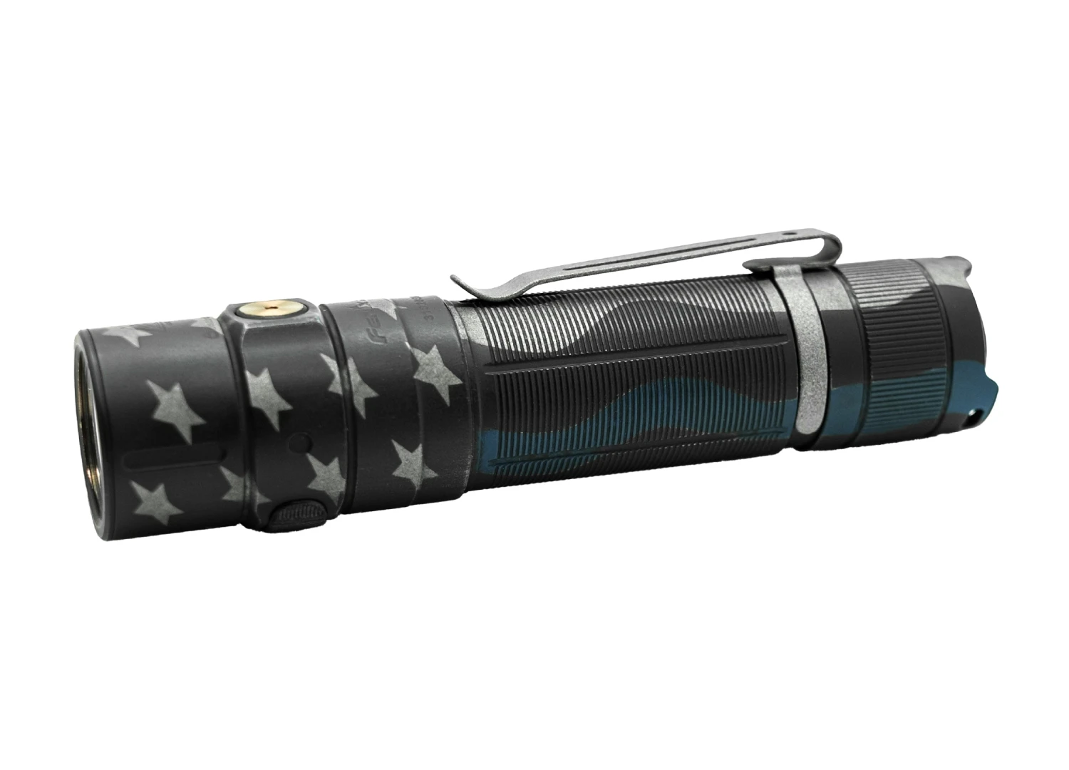 Fenix E35R Rechargeable LED Flashlight - Thin Blue Line Cerakote Finish + FREE AOD-S V2 Diffuser 1 Fenix E35R Rechargeable LED Flashlight - Thin Blue Line Cerakote Finish + FREE AOD-S V2 Diffuser