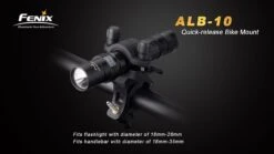 Fenix ALB-10 Quick-Release Bike Mount -Fenix Shop Fenix ALB 10 quick release bike mount diameter