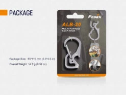 Fenix ALB-20 Multi-Purpose Snap Hook 9 Fenix ALB-20 Multi-Purpose Snap Hook -Fenix Shop Fenix ALB 20 multi purpose snap hook packaging