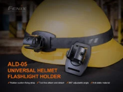 Fenix ALD-05 Helmet Flashlight Holder 14 Fenix ALD-05 Helmet Flashlight Holder -Fenix Shop Fenix ALD 05 Helmet Flashlight Holder with helmet