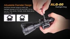 Fenix ALG-00 Flashlight Ring 8 Fenix ALG-00 Flashlight Ring -Fenix Shop Fenix ALG 00 flashlight ring adjustable