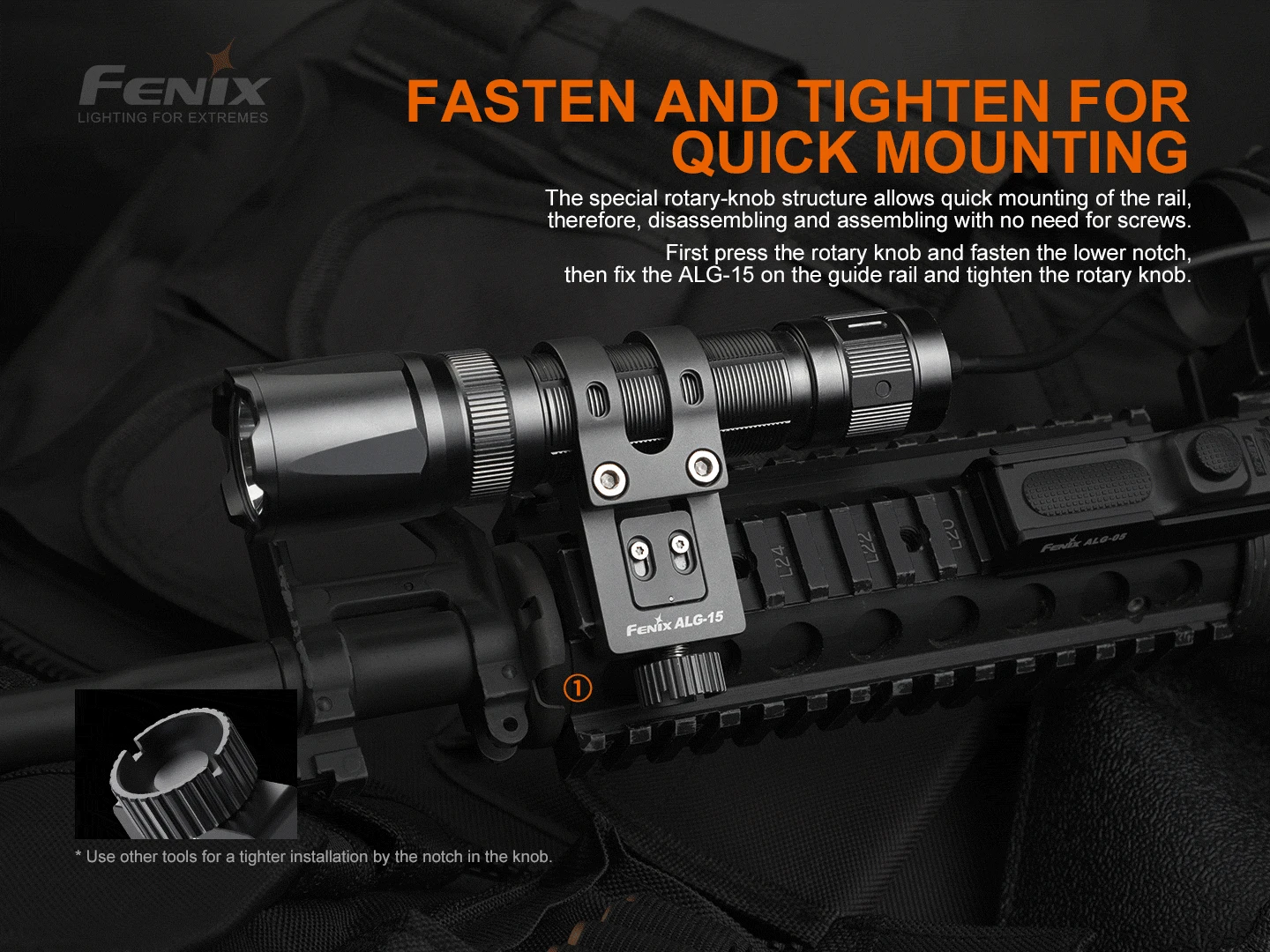 Fenix ALG-15 Tactical Rail Mount 2 Fenix ALG-15 Tactical Rail Mount - Image 2