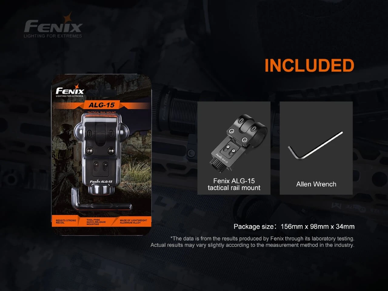 Fenix ALG-15 Tactical Rail Mount 6 Fenix ALG-15 Tactical Rail Mount - Image 6