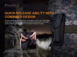 Fenix ALP-10 Flashlight Holster -Fenix Shop Fenix ALP 10 Flashlight Holster quick release