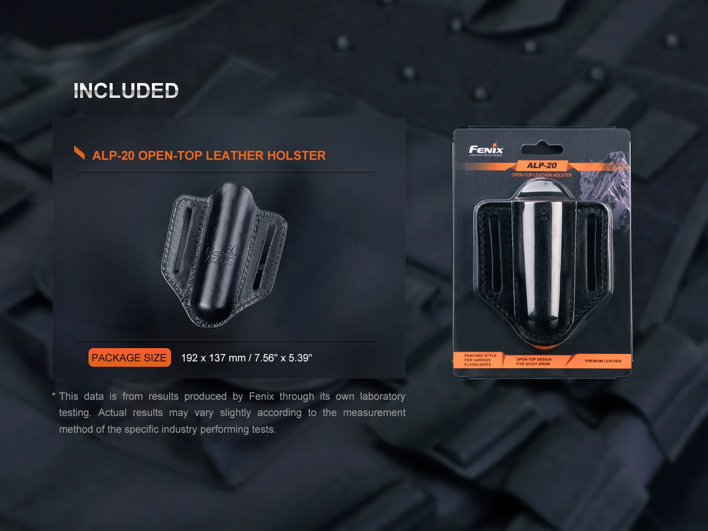Fenix ALP-20 Open-Top Leather Flashlight Duty Holster 8 Fenix ALP-20 Open-Top Leather Flashlight Duty Holster - Image 8
