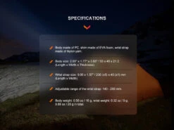 Fenix ALW-01 Wrist Flashlight Holster -Fenix Shop Fenix ALW 01 Wrist Flashlight Holster specifications