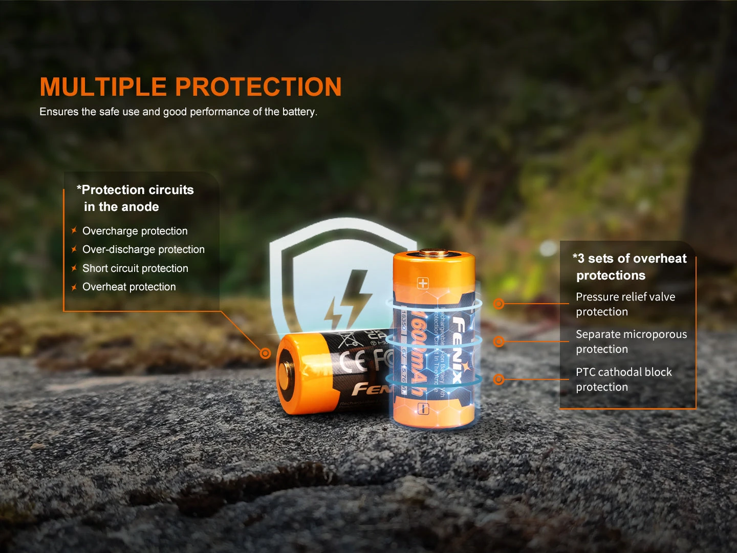 Fenix ARB-L18-1600 Rechargeable 18350 Battery 4 Fenix ARB-L18-1600 Rechargeable 18350 Battery - Image 4