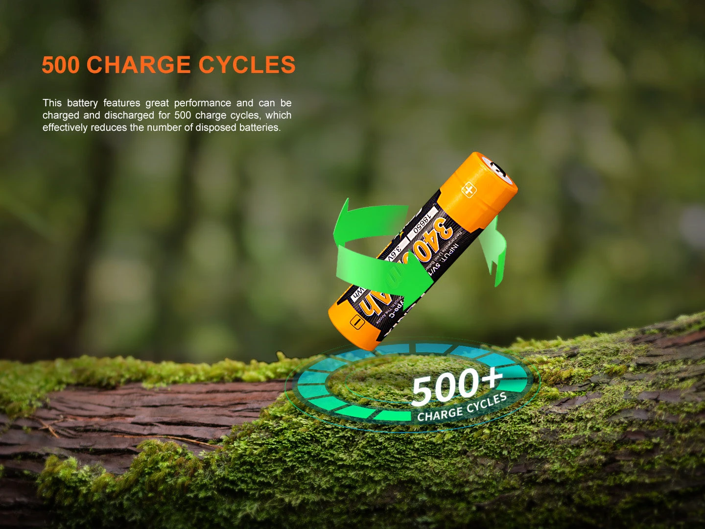 Fenix ARB-L18-3400U V3 USB-C Rechargeable 18650 Battery 5 Fenix ARB-L18-3400U V3 USB-C Rechargeable 18650 Battery - Image 5