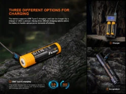 Fenix ARB-L18-4000U High-Capacity USB Rechargeable 18650 Battery - 4000mAh 15 Fenix ARB-L18-4000U High-Capacity USB Rechargeable 18650 Battery - 4000mAh -Fenix Shop Fenix ARB L18 4000U high capacity rechargeable 18650 battery charging