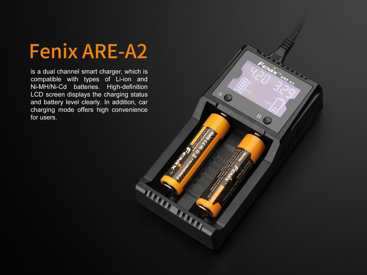 Fenix ARE-A2 Dual Channel Battery Smart Charger 6 Fenix ARE-A2 Dual Channel Battery Smart Charger - Image 6