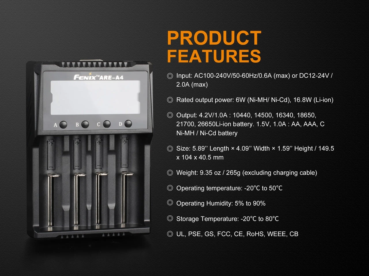 Fenix ARE-A4 Multifunctional Battery Charger 8 Fenix ARE-A4 Multifunctional Battery Charger - Image 8