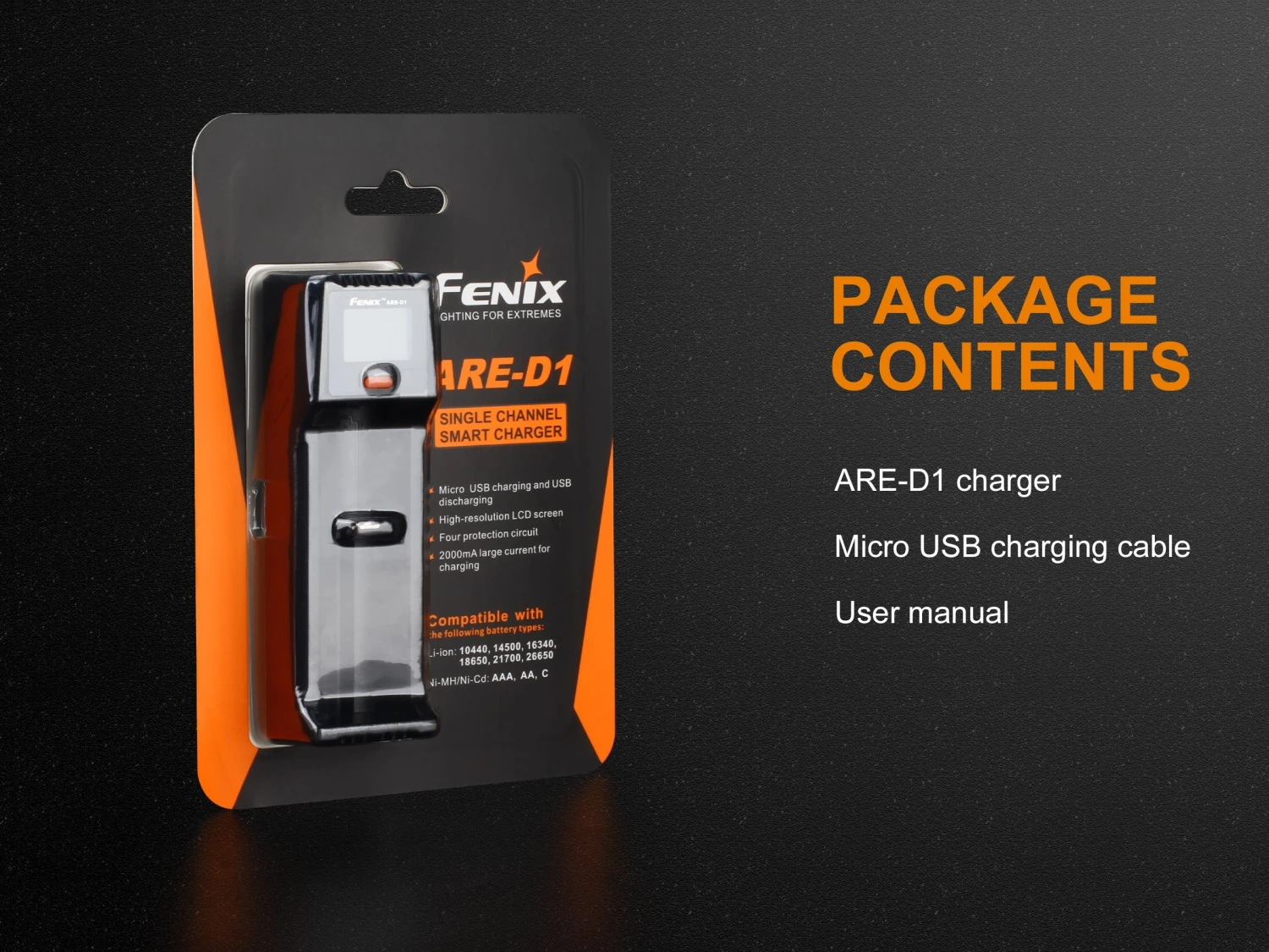 Fenix ARE-D1 Single Channel Smart Battery Charger 12 Fenix ARE-D1 Single Channel Smart Battery Charger - Image 12