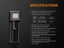 Fenix ARE-D1 Single Channel Smart Battery Charger 21 Fenix ARE-D1 Single Channel Smart Battery Charger -Fenix Shop Fenix ARE D1 battery charger specs