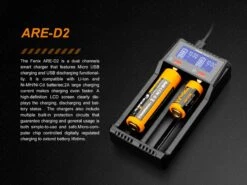 Fenix ARE-D2 Dual Channel Smart Battery Charger -Fenix Shop Fenix ARE D2 battery charger batteries charging