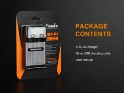 Fenix ARE-D2 Dual Channel Smart Battery Charger -Fenix Shop Fenix ARE D2 battery charger package