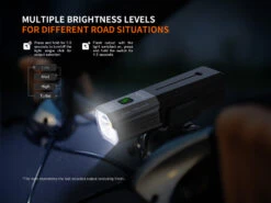 Fenix BC22R High-Performance Road Bike Light -Fenix Shop Fenix BC22R Bike Light brightness levels