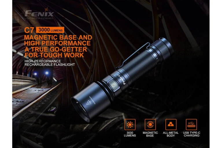 Fenix Shop -Fenix Shop Fenix C7 rechargeable LED flashlight main 768x512 1