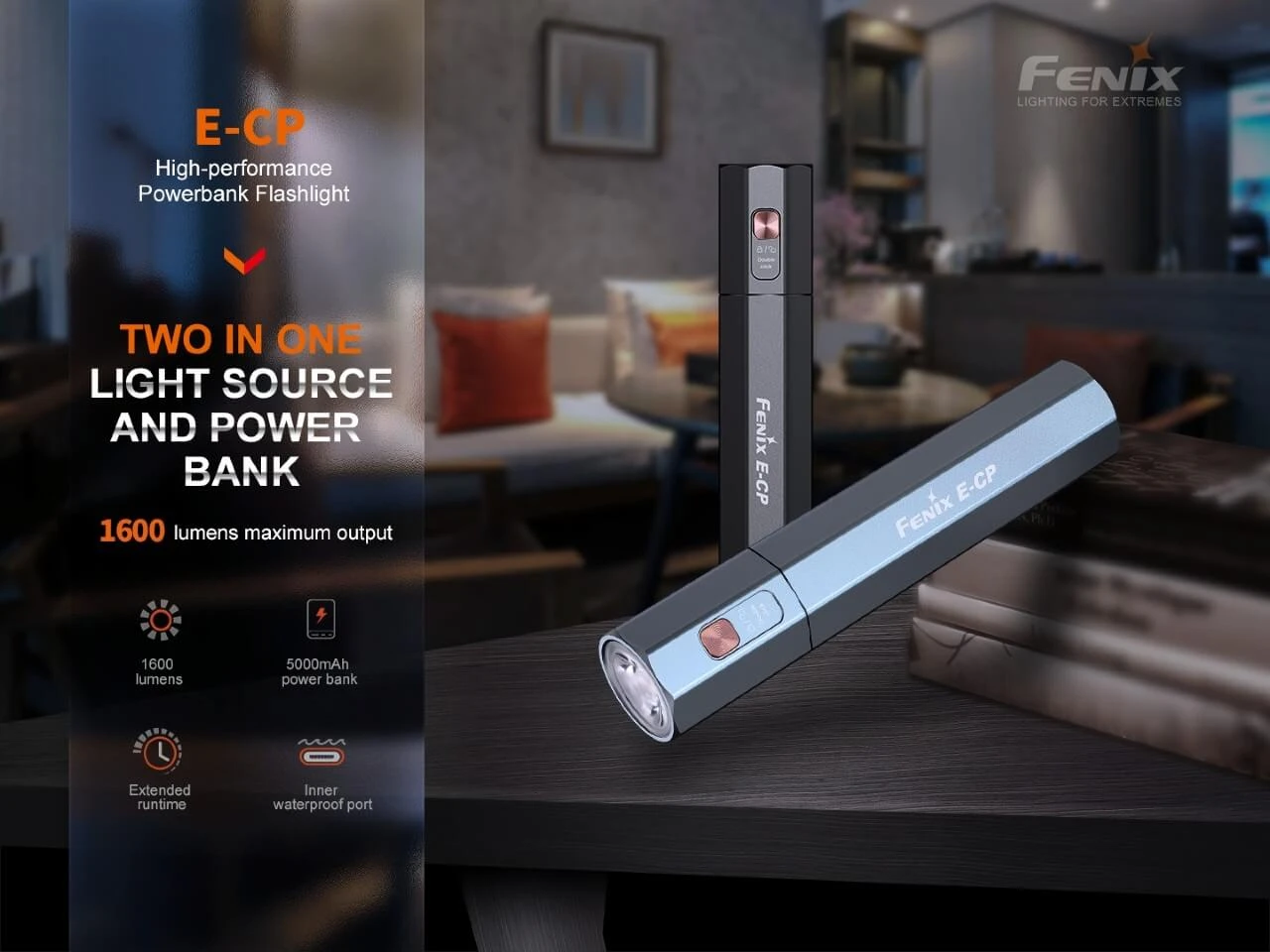 Fenix E-CP 1600-lumen LED Flashlight/Powerbank 3 Fenix E-CP 1600-lumen LED Flashlight/Powerbank - Image 3