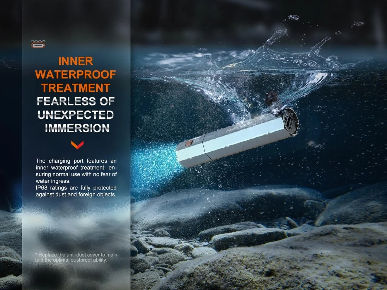 Fenix E-CP 1600-lumen LED Flashlight/Powerbank 5 Fenix E-CP 1600-lumen LED Flashlight/Powerbank - Image 5