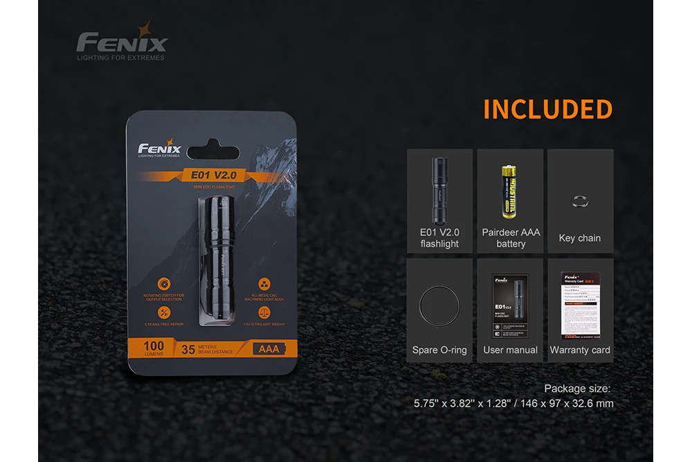 Fenix E01 V2.0 AAA LED Flashlight 13 Fenix E01 V2.0 AAA LED Flashlight - Image 13