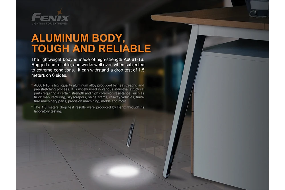 Fenix E20 V2.0 EDC Flashlight - 350 Lumens 8 Fenix E20 V2.0 EDC Flashlight - 350 Lumens - Image 8