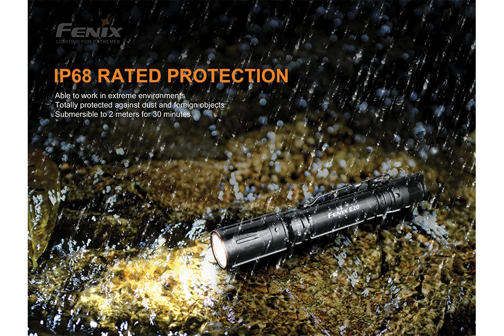 Fenix E20 V2.0 EDC Flashlight - 350 Lumens 9 Fenix E20 V2.0 EDC Flashlight - 350 Lumens - Image 9