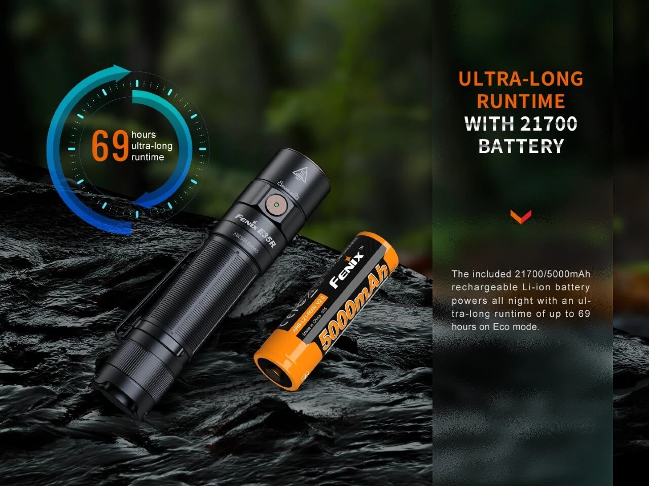 Fenix E35R High-Performance Rechargeable LED Flashlight 11 Fenix E35R High-Performance Rechargeable LED Flashlight - Image 11