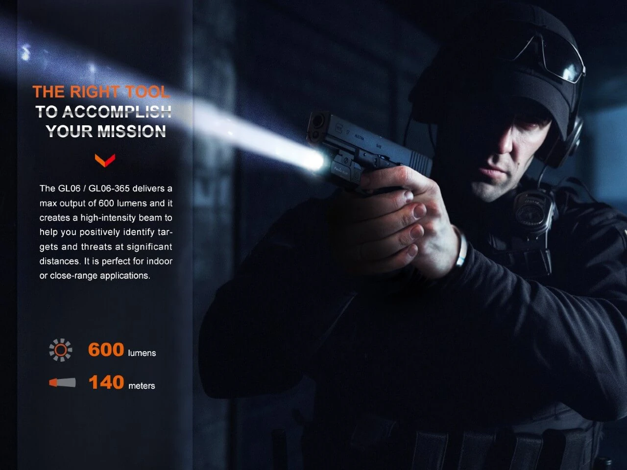 Fenix GL06 Pocket Pistol Tactical LED Light - 600 Lumens 4 Fenix GL06 Pocket Pistol Tactical LED Light - 600 Lumens - Image 4