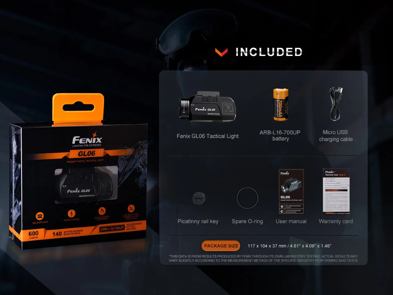 Fenix GL06 Pocket Pistol Tactical LED Light - 600 Lumens 14 Fenix GL06 Pocket Pistol Tactical LED Light - 600 Lumens - Image 14