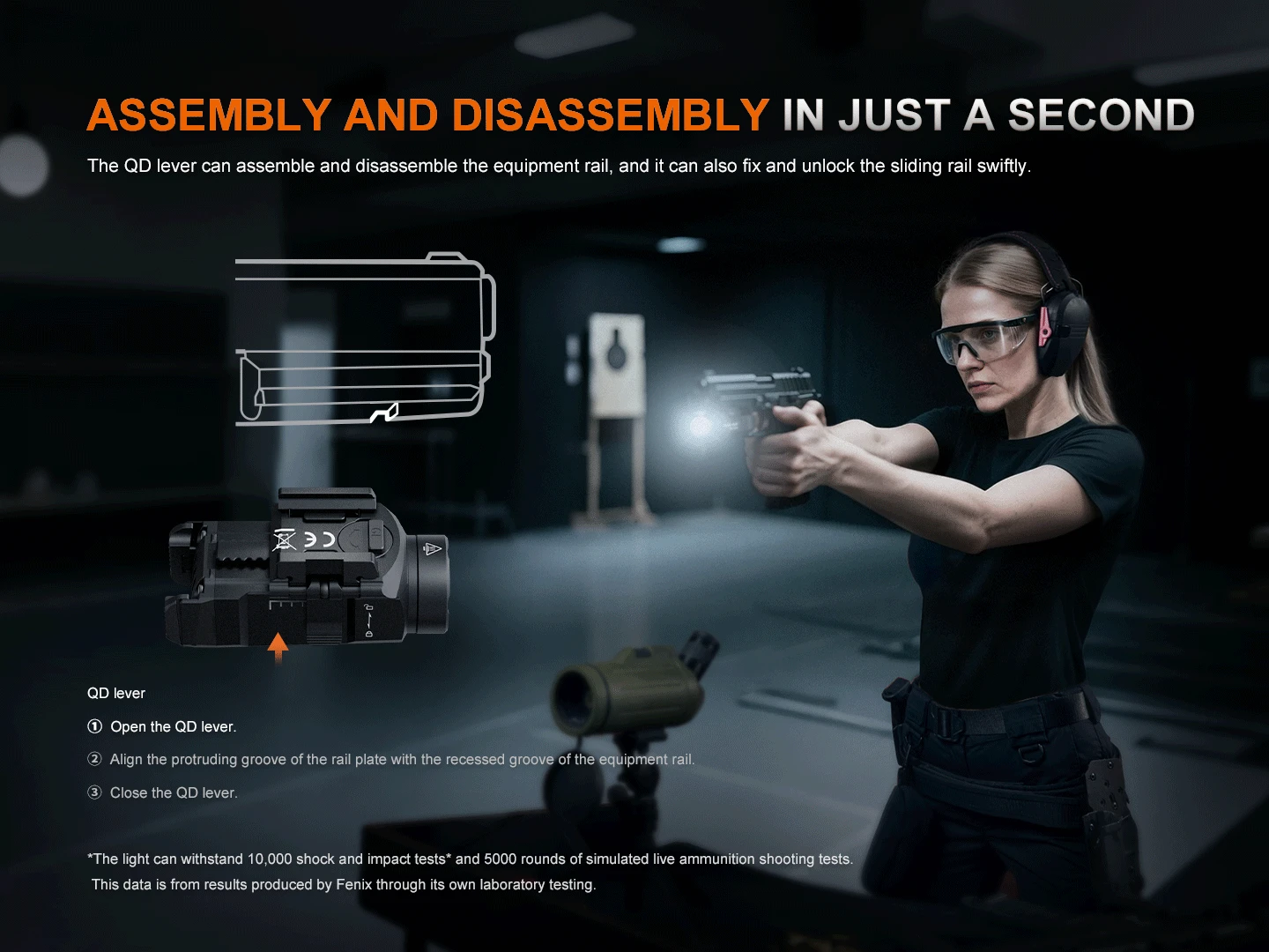 Fenix GL07 Quick Release Weapon Light 7 Fenix GL07 Quick Release Weapon Light - Image 7