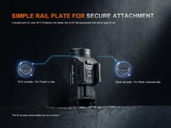 Fenix GL07 Quick Release Weapon Light 30 Fenix GL07 Quick Release Weapon Light -Fenix Shop Fenix GL07 flashlight plate
