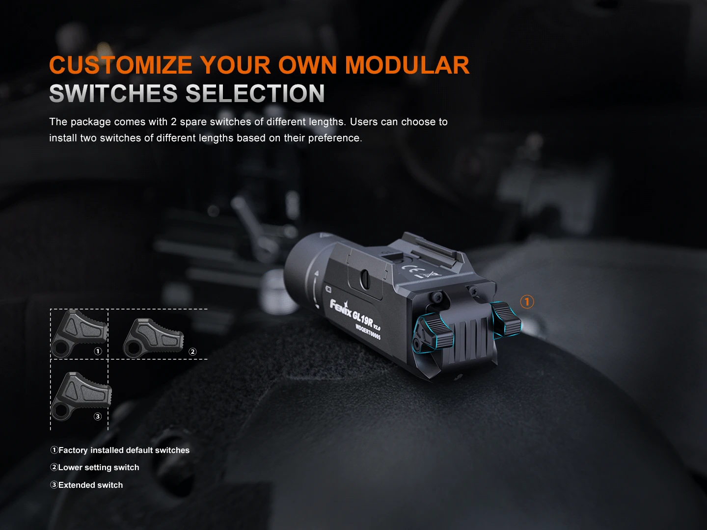 Fenix GL19R V2 Modular Switch Mounted Light 6 Fenix GL19R V2 Modular Switch Mounted Light - Image 6