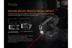 Fenix GL22 Tactical LED Light With Red Laser -Fenix Shop Fenix GL22 Red Laser Tactical Flashlight recoil