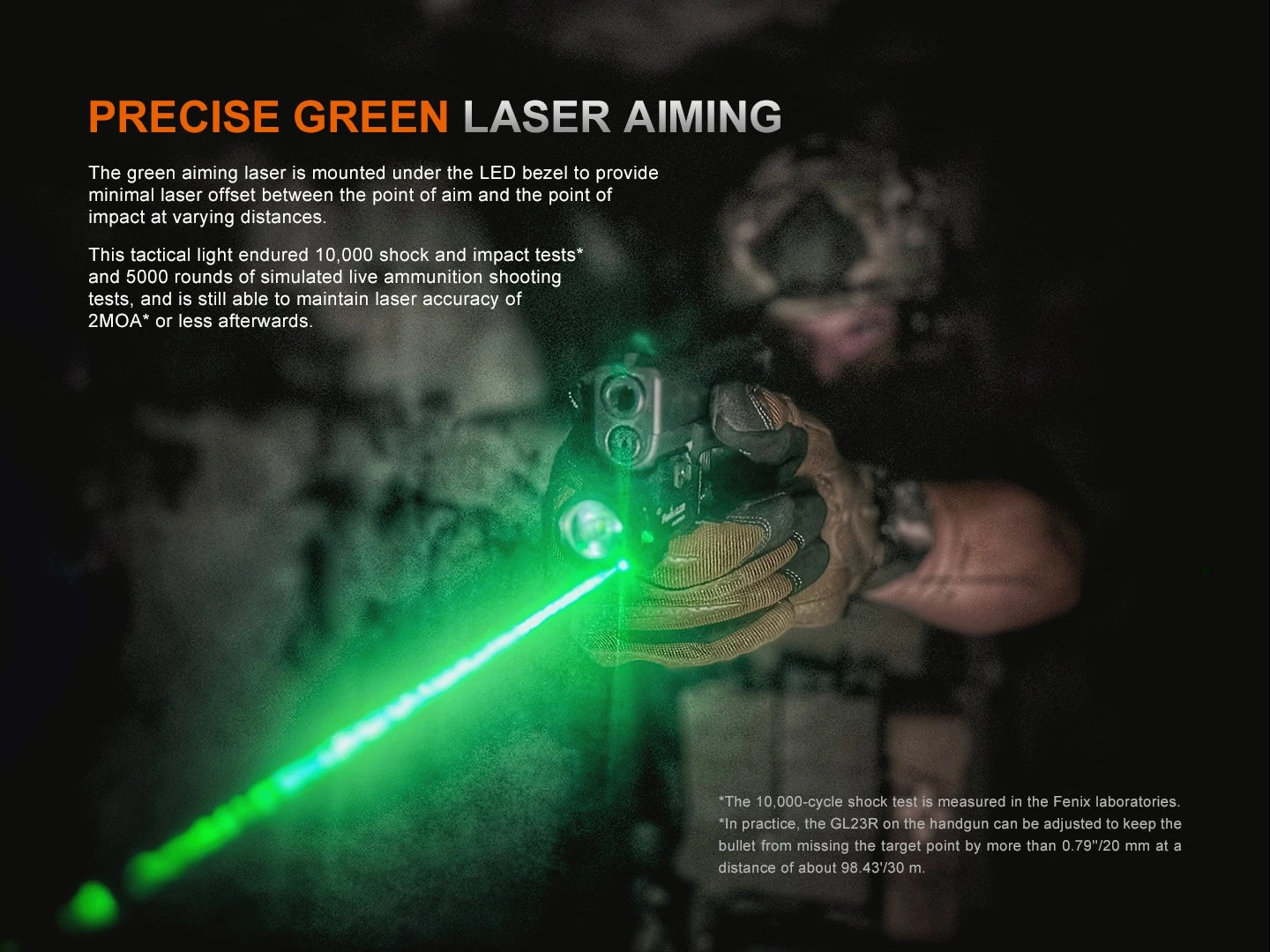 Fenix GL23R Green Laser Tactical Light 4 Fenix GL23R Green Laser Tactical Light - Image 4
