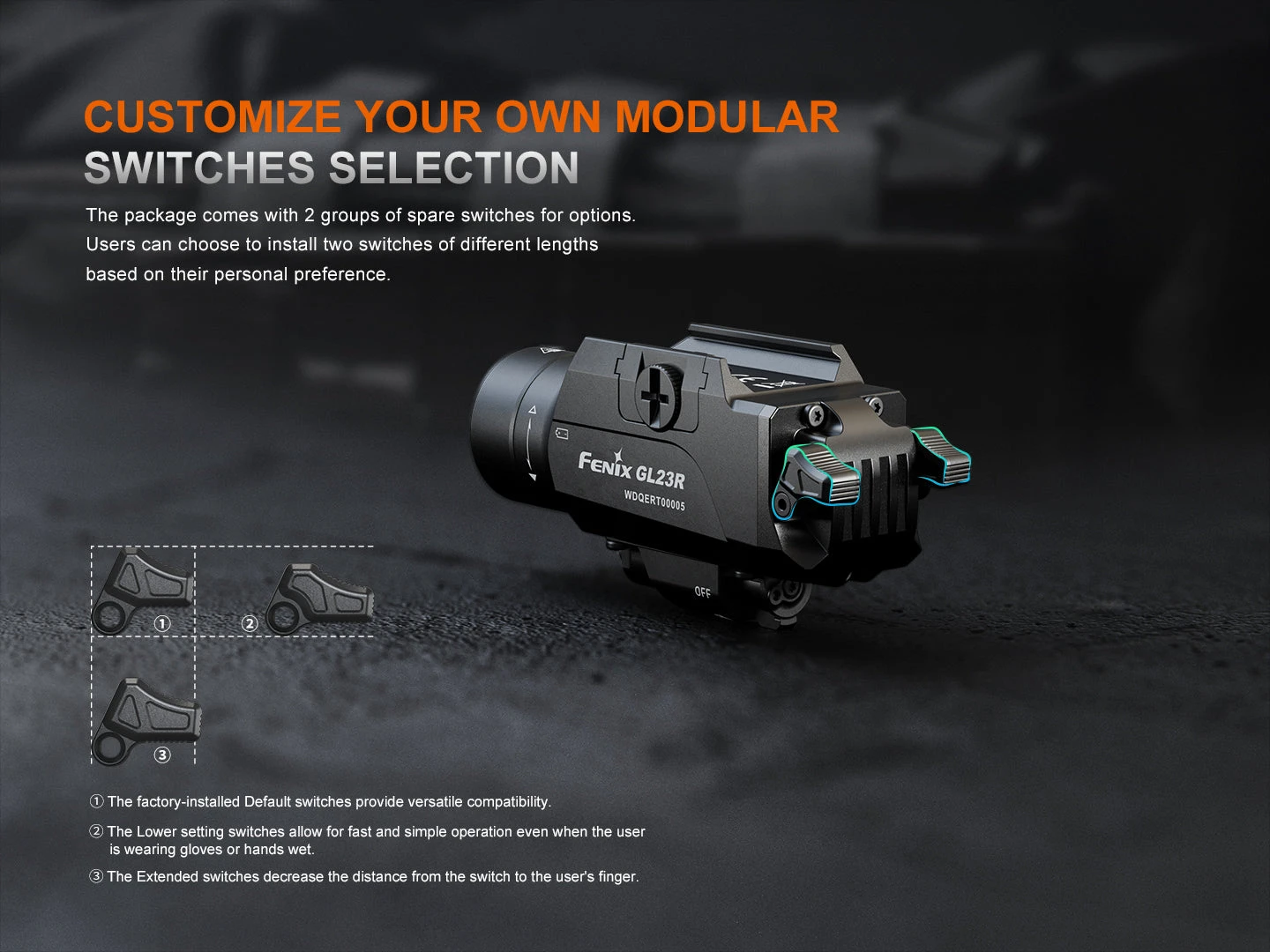 Fenix GL23R Green Laser Tactical Light 5 Fenix GL23R Green Laser Tactical Light - Image 5