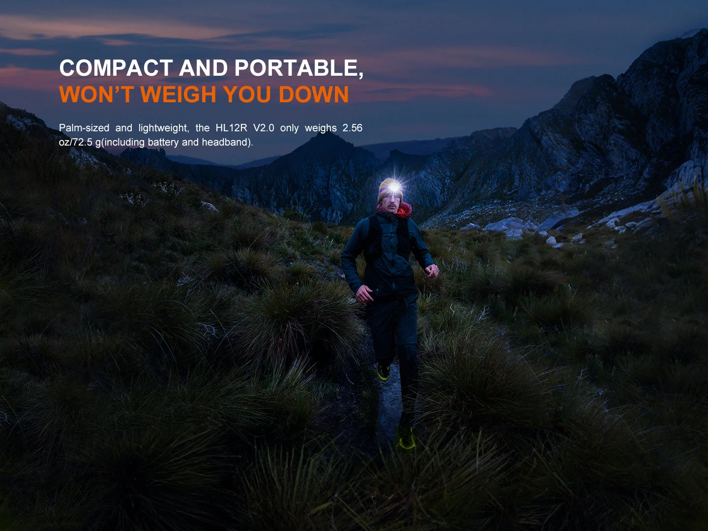 Fenix HL12R V2 Ultralight Outdoor Rechargeable Headlamp 2 Fenix HL12R V2 Ultralight Outdoor Rechargeable Headlamp - Image 2