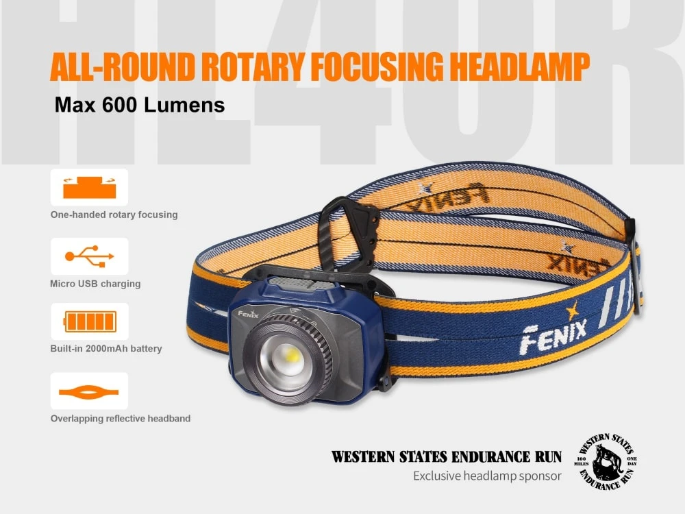 Fenix HL40R Focusable USB Rechargeable LED Headlamp 2 Fenix HL40R Focusable USB Rechargeable LED Headlamp - Image 2