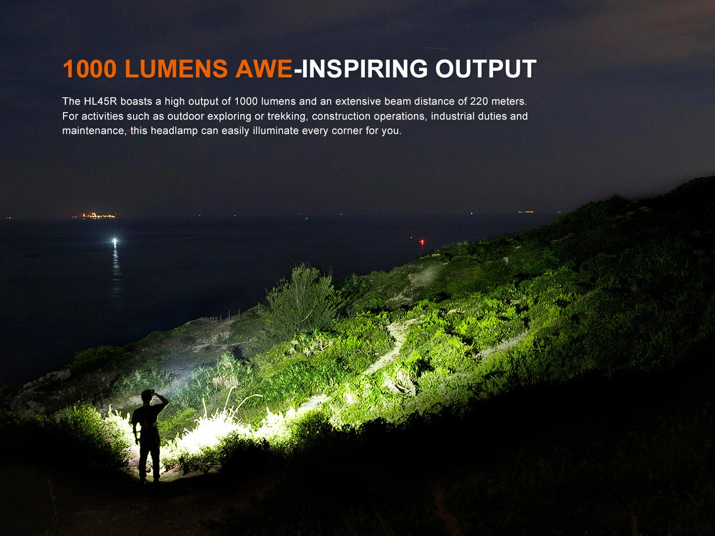 Fenix HL45R Rechargeable Focusing Gesture-Sensing Headlamp 4 Fenix HL45R Rechargeable Focusing Gesture-Sensing Headlamp - Image 4