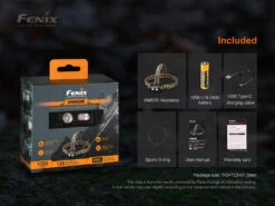 Fenix HM60R Outdoor LED Headlamp - 1200 Lumens -Fenix Shop Fenix HM60R LED headlamp accessories