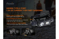 Fenix HM60R Outdoor LED Headlamp - 1200 Lumens -Fenix Shop Fenix HM60R LED headlamp charging