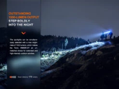 Fenix HM65R-DT Trail Running LED Headlamp -Fenix Shop Fenix HM65R DT trail running headlamp output