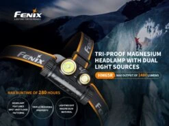 Fenix HM65R Rechargeable LED Headlamp - 1400 Lumens -Fenix Shop Fenix HM65R rechargeable LED headlamp main