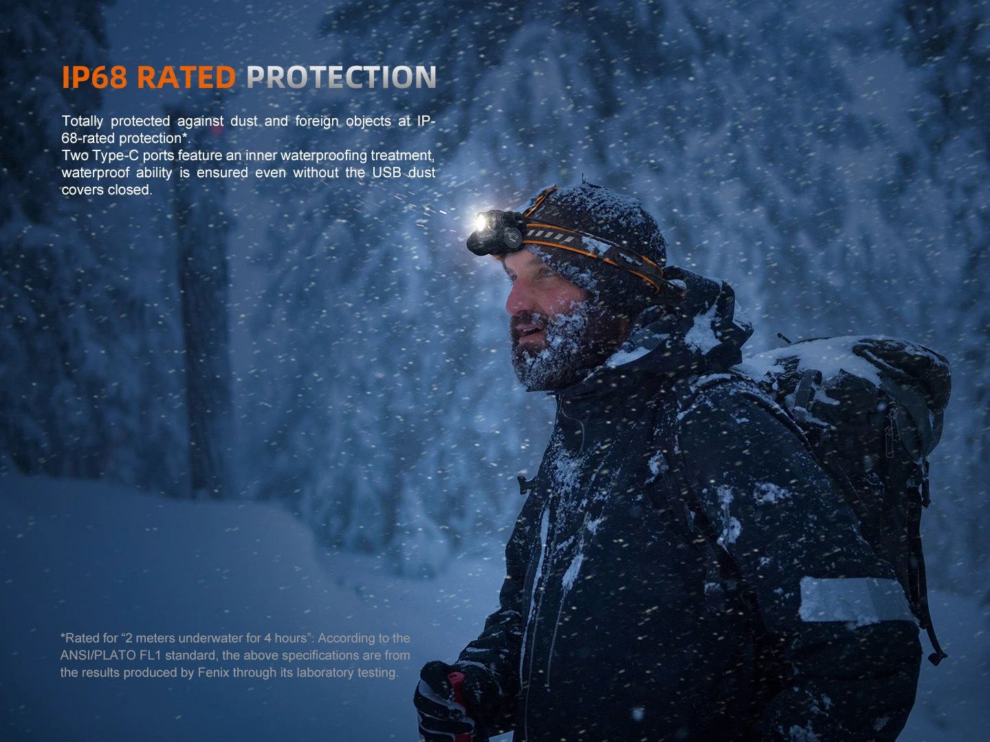 Fenix HM75R Rechargeable Industrial Headlamp - 1600 Lumens 2 Fenix HM75R Rechargeable Industrial Headlamp - 1600 Lumens - Image 2