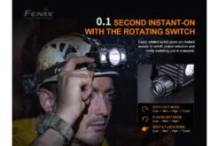 Fenix HP30R V2.0 LED Headlamp - 3000 Lumens -Fenix Shop Fenix HP30R V2 LED headlamp rotary switch
