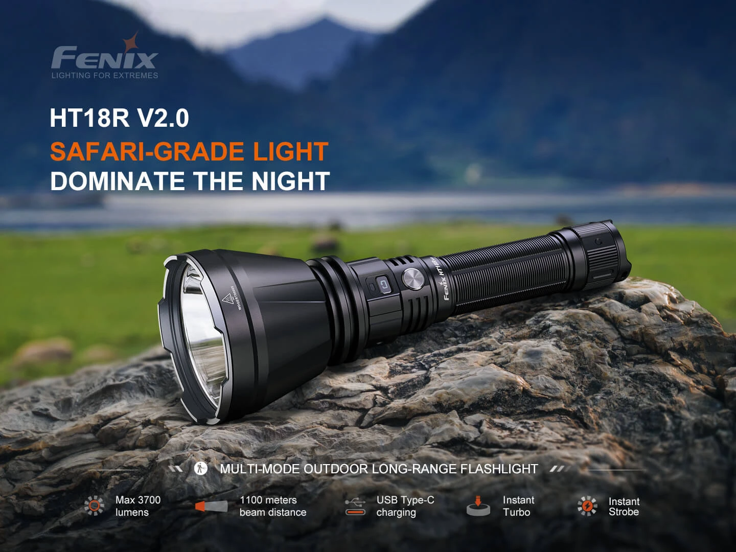 Fenix HT18R V2 Long-Range Hunting Flashlight 4 Fenix HT18R V2 Long-Range Hunting Flashlight - Image 4