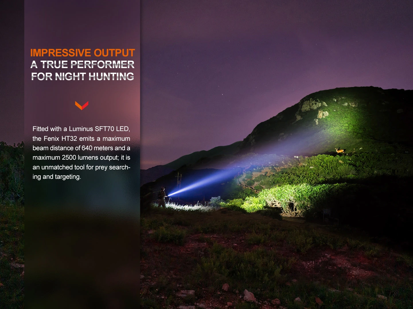 Fenix HT32 Hunting Flashlight With Red & Green Output 9 Fenix HT32 Hunting Flashlight With Red & Green Output - Image 9