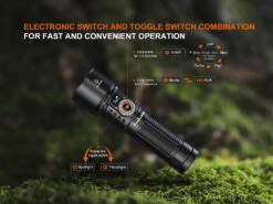 Fenix LD45R Digital Focus Rechargeable LED Flashlight 22 Fenix LD45R Digital Focus Rechargeable LED Flashlight -Fenix Shop Fenix LD45R Digital Focus Flashlight switch